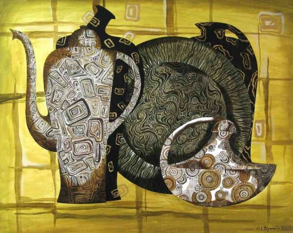 Mosaic — acrylic on canvas by Yelena Revis