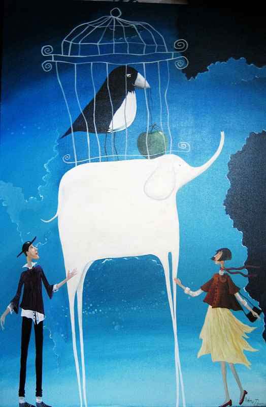 Alegria — acrylic on canvas by Yelena Revis