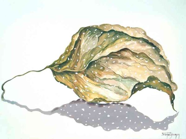 Autumn Leaf I — acrylic on canvas by Yelena Revis