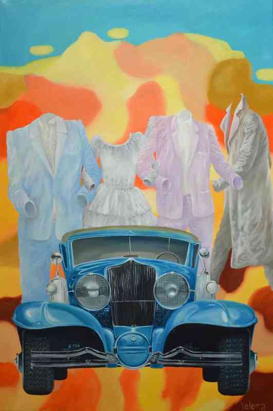 Back to the past — oil on canvas by Yelena Revis