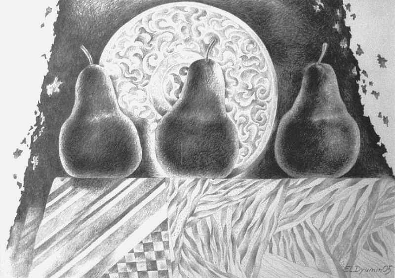 Contra-jour I — pencil on paper by Yelena Revis
