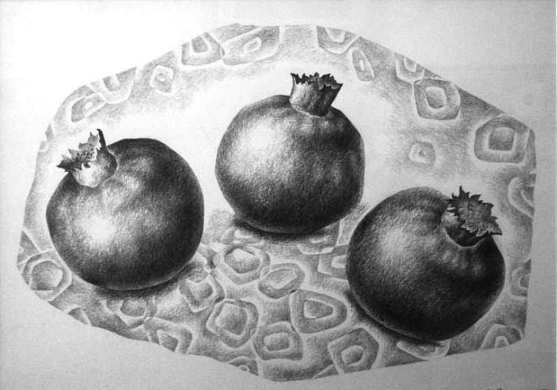 Contra-jour III — pencil on paper by Yelena Revis