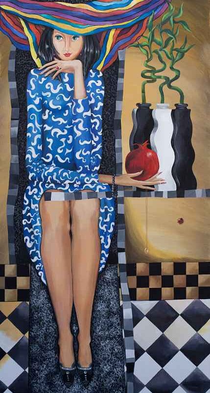 Doubt II — acrylic on canvas by Yelena Revis