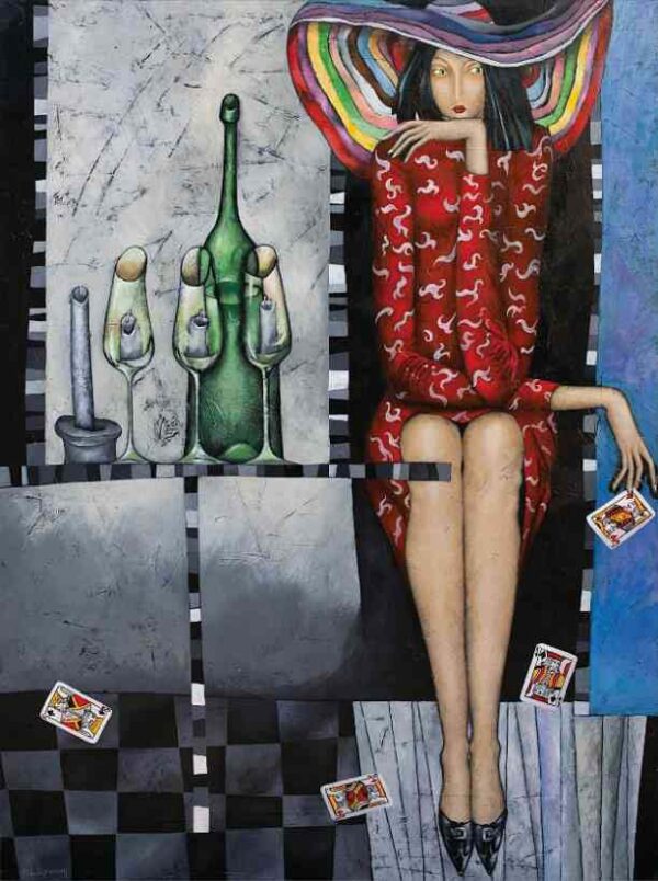 Doubt — acrylic on canvas by Yelena Revis