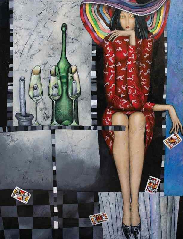 Doubt — acrylic on canvas by Yelena Revis