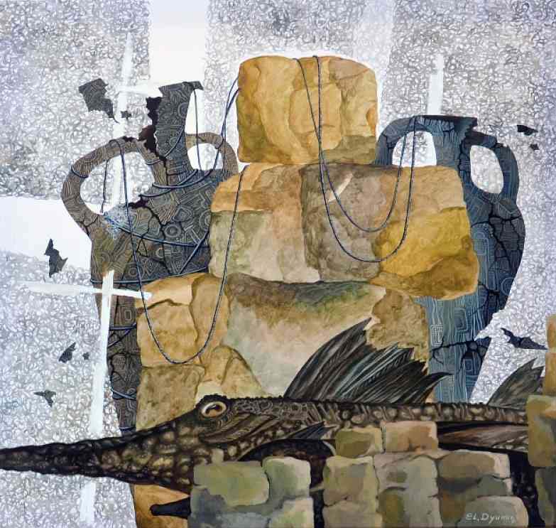 Eternal Guardian — acrylic on canvas by Yelena Revis