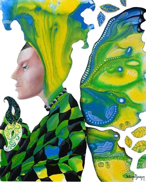 Face to face II — acrylic on canvas by Yelena Revis