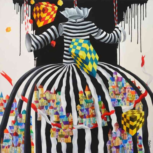 Faceless — oil on canvas by Yelena Revis