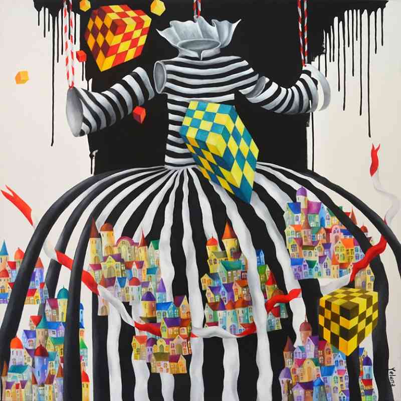 Faceless — oil on canvas by Yelena Revis