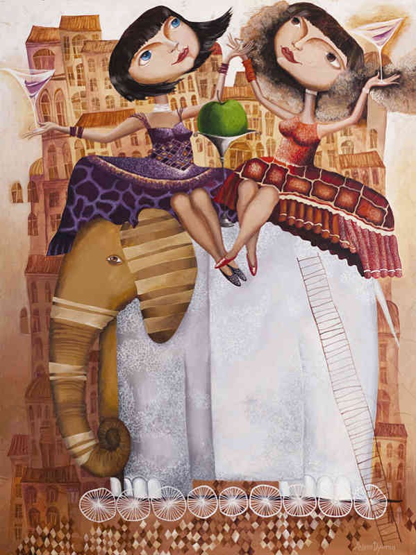 Fiesta — acrylic on canvas by Yelena Revis