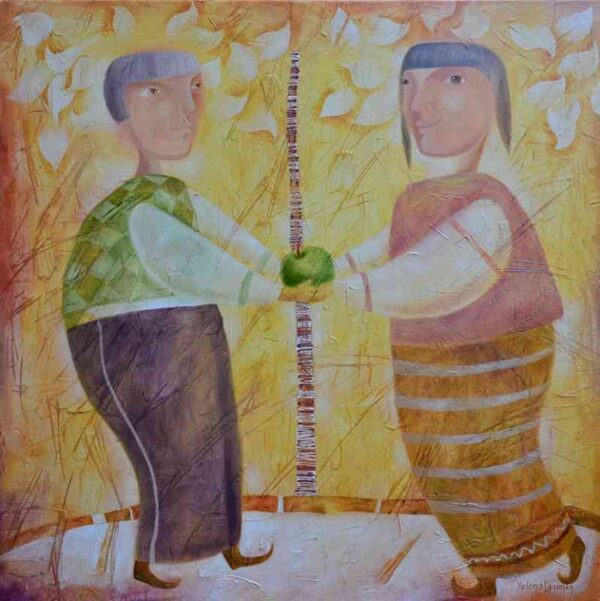 Forbidden fruit — oil on canvas by Yelena Revis