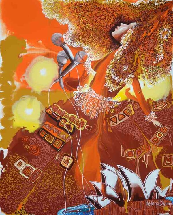 Inspiration — acrylic on canvas by Yelena Revis