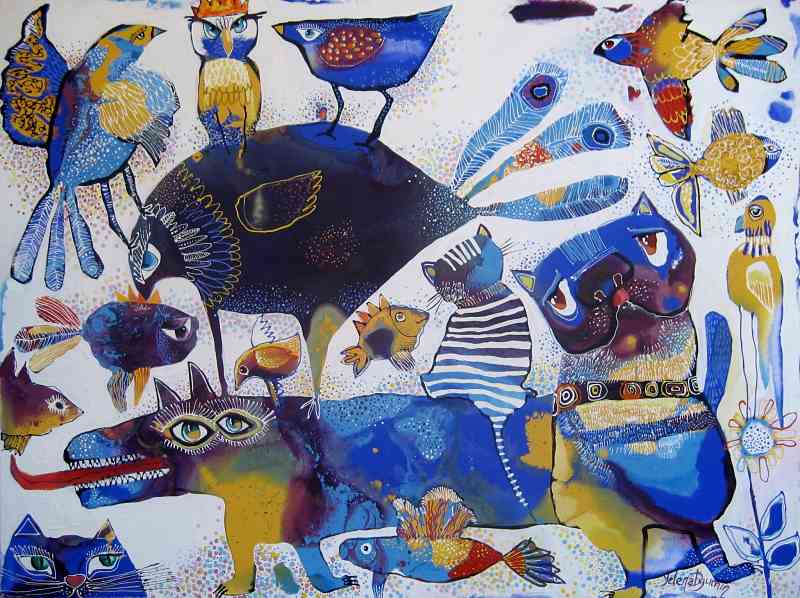 Paradise — acrylic on canvas by Yelena Revis