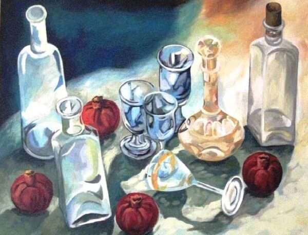 Kyvshini — acrylic on canvas by Yelena Revis
