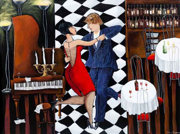 Last dance — acrylic on canvas by Yelena Revis