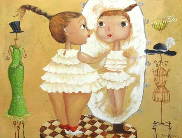 Look alike — acrylic on canvas by Yelena Revis