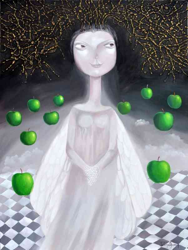 Magic night — acrylic on canvas by Yelena Revis
