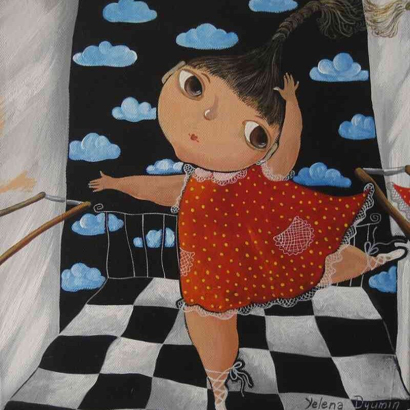 Rehearsal — acrylic on canvas by Yelena Revis