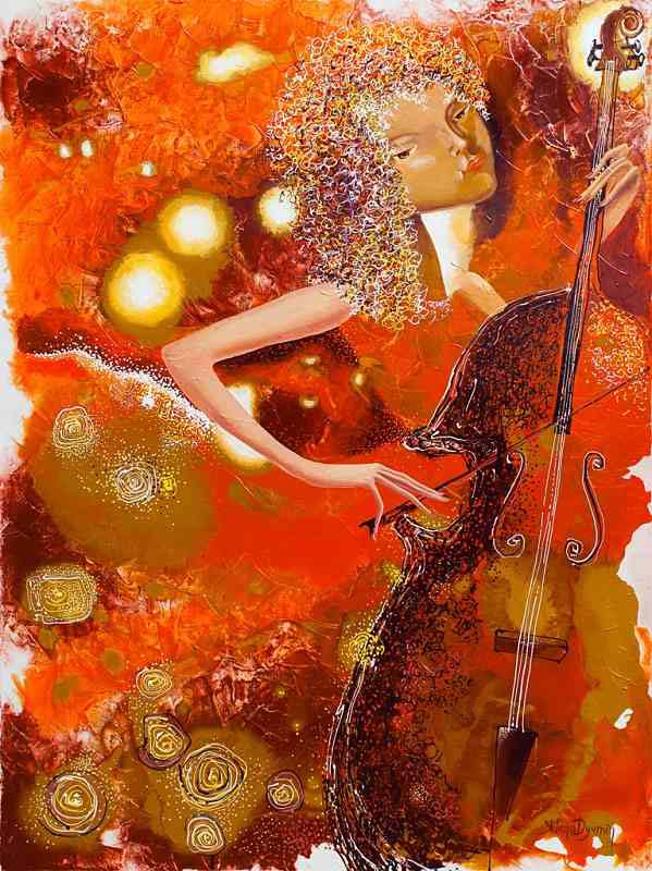 Sounds of Music II — acrylic on canvas by Yelena Revis