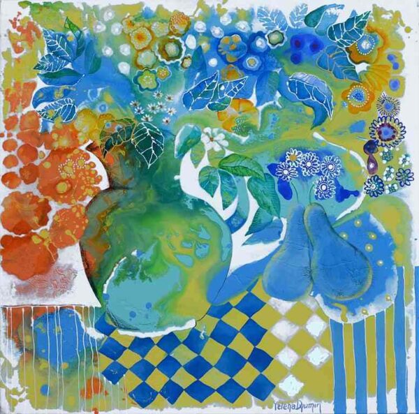 Summer delight — acrylic on canvas by Yelena Revis
