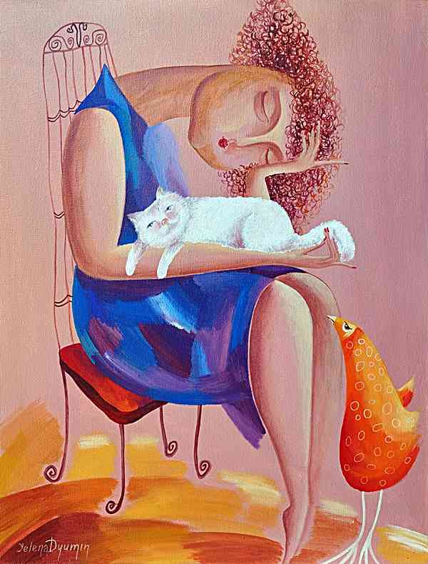 Summer dreams — acrylic on canvas by Yelena Revis