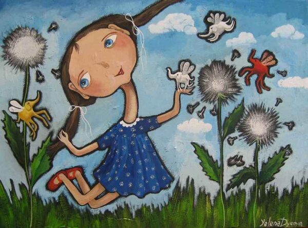 Summer joy — acrylic on canvas by Yelena Revis