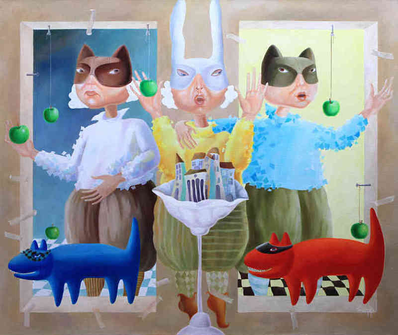 The new guardians — oil on canvas by Yelena Revis