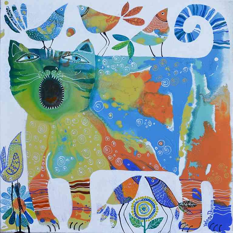 The Singers — acrylic on canvas by Yelena Revis