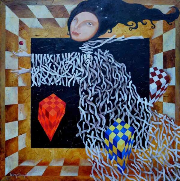 Through the Labyrinth — oil on canvas by Yelena Revis