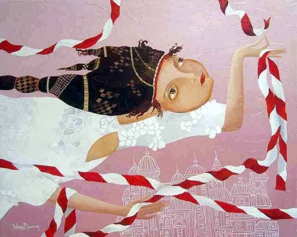 Flying above — acrylic on canvas by Yelena Revis