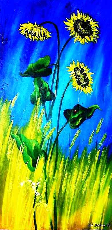 Summer — acrylic on canvas by Yelena Revis