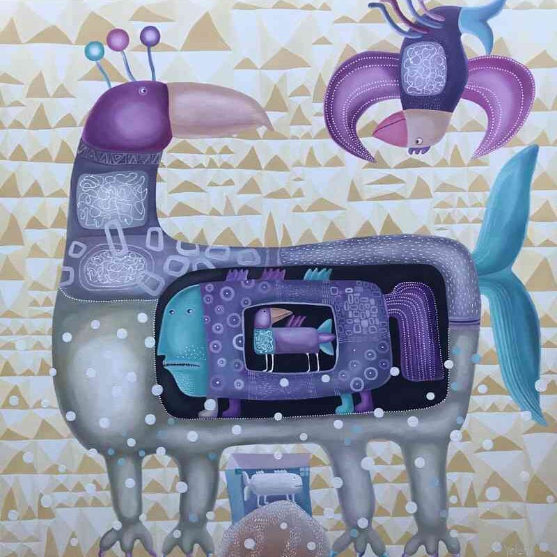 Alienated — oil on canvas by Yelena Revis