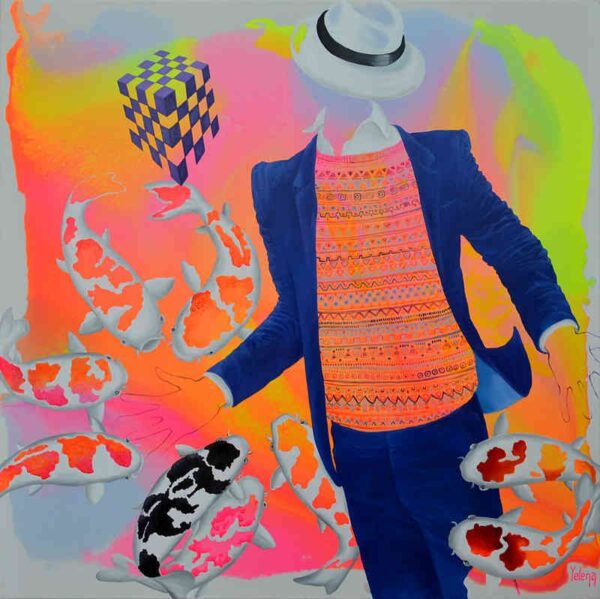 Anticipation — oil and acrylic on canvas by Yelena Revis