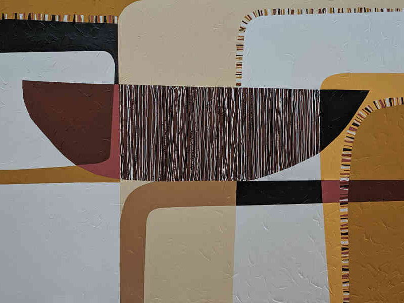 Balancing — acrylic on canvas by Yelena Revis