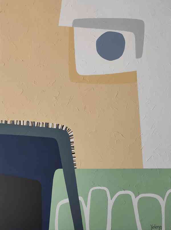 Blue fog — actylic on canvas by Yelena Revis
