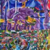 Chaos over Order — acrylic and oil on canvas by Yelena Revis
