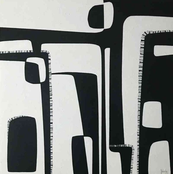 Contrasts — acrylic on canvas by Yelena Revis