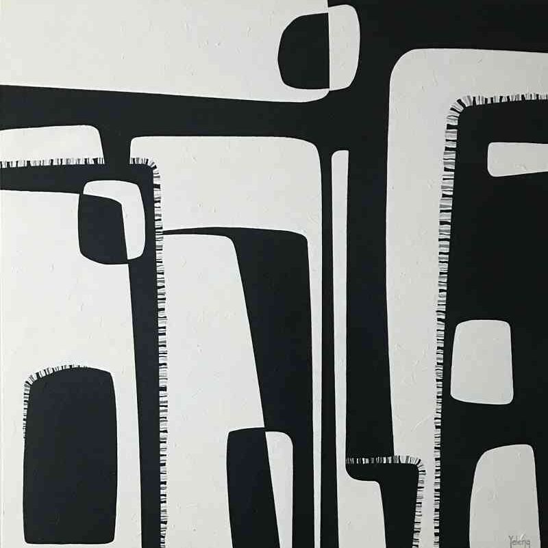 Contrasts — acrylic on canvas by Yelena Revis
