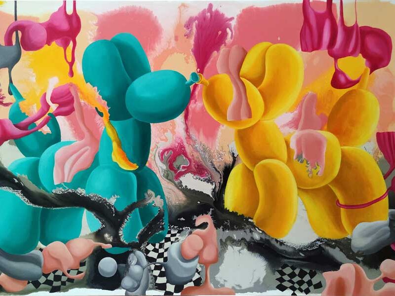 Endless love — acrylic and oil on canvas by Yelena Revis