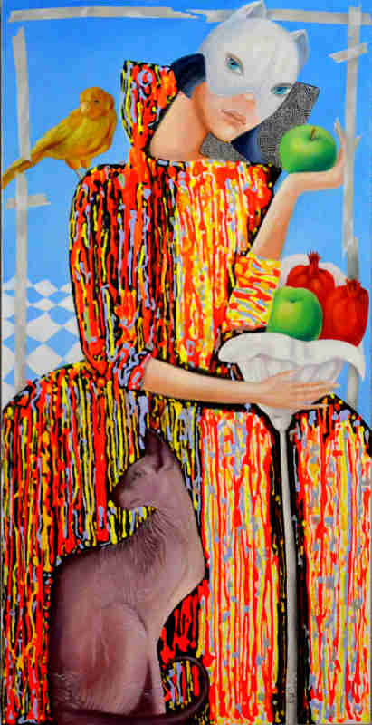 Illusions II — oil and acrylic on canvas by Yelena Revis
