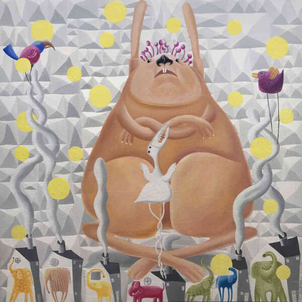 Meditation — oil on canvas by Yelena Revis