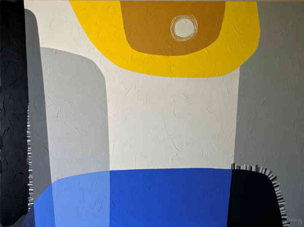 Moon eclipse — acrylic on canvas by Yelena Revis