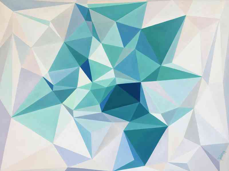Moonlight jade — oil on canvas by Yelena Revis