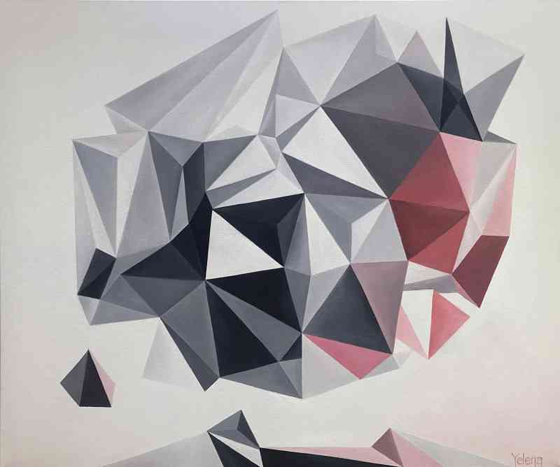 Particle — oil on canvas by Yelena Revis