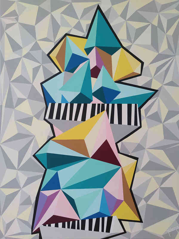 Philosophy of architecture — acrylic on canvas by Yelena Revis
