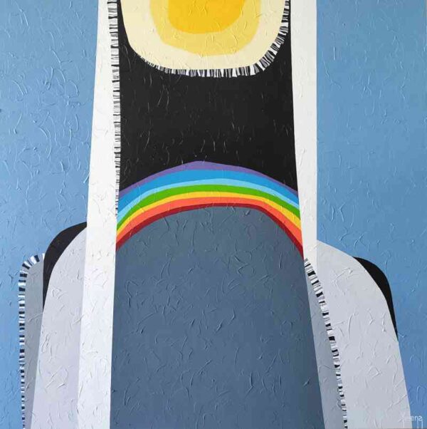 Rainbow mood — acrylic on canvas by Yelena Revis