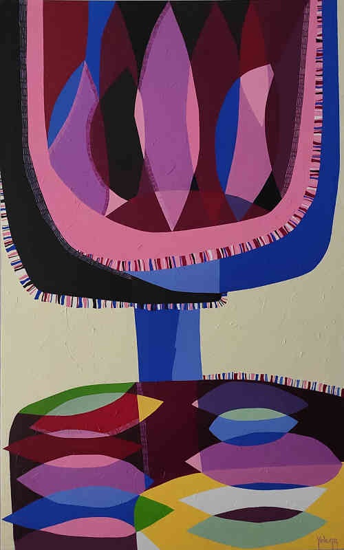 Shades of bliss — acrylic on canvas by Yelena Revis