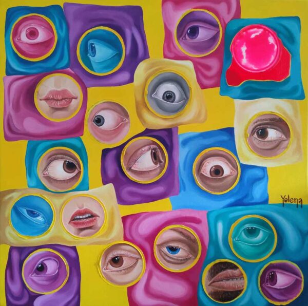 Spherical vision — oil on canvas by Yelena Revis