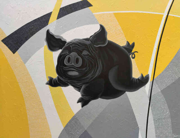 The one that got away — acrylic and oil on canvas by Yelena Revis