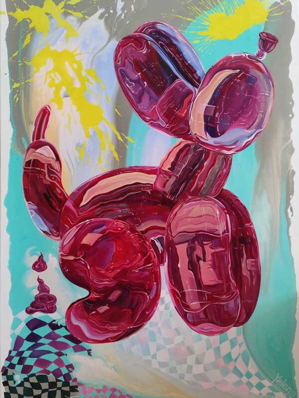 The Reflective Spectrum — acrylic and oil on canvas by Yelena Revis